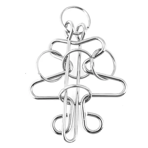 Metal Puzzle Mind Brain Teaser Magic Wire Rings Puzzles Game Great Educational Toys For Kids and Adults IQ Challenge Fun Gifts - Image 3
