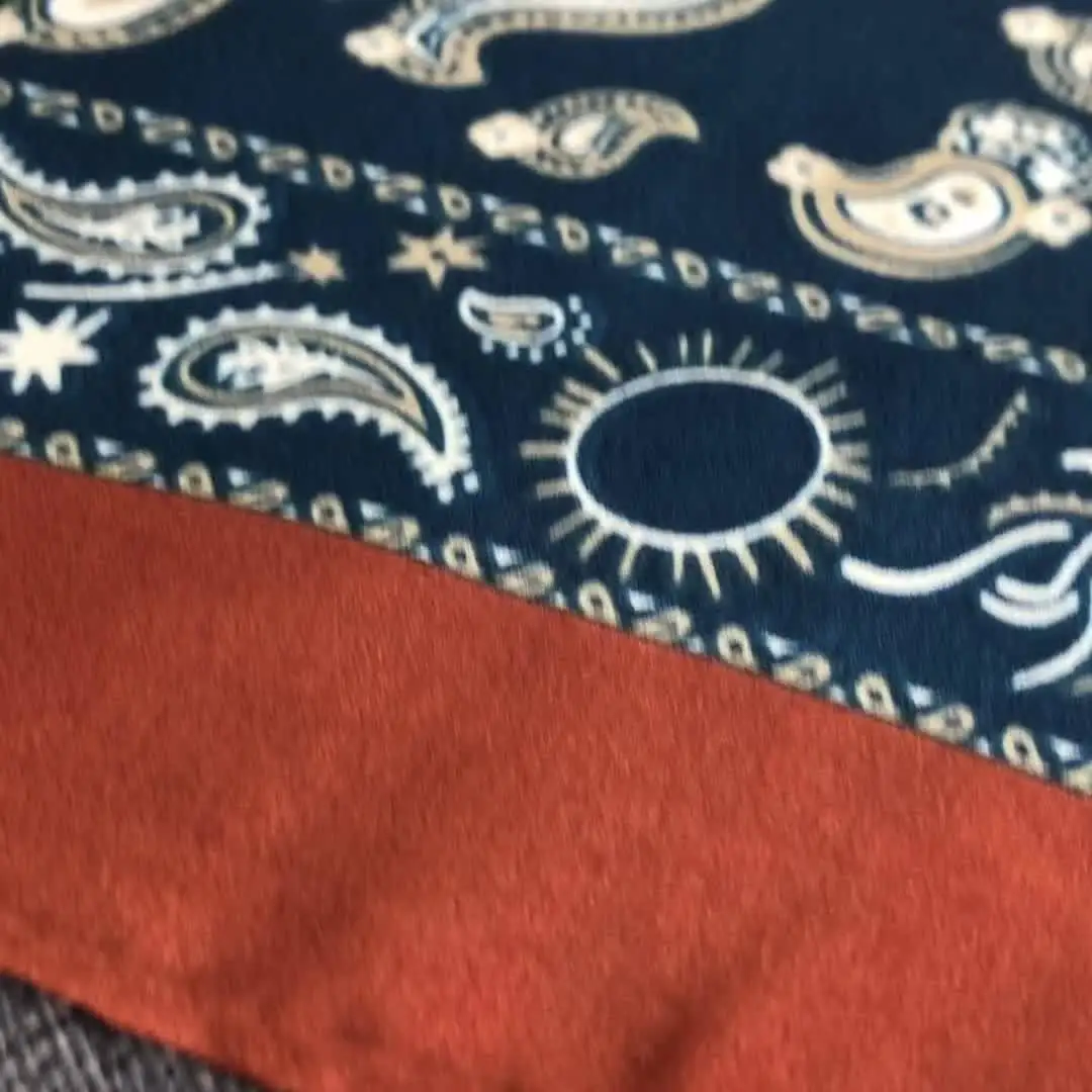Quadratischer Schal mit Paisley-Hahnentrittmuster im Retro-Stil, weicher Satin, dünner, glatter Halstuch, Sonnenschutz-Kopftuch für Damen, Kopfwickel – Detail 10
