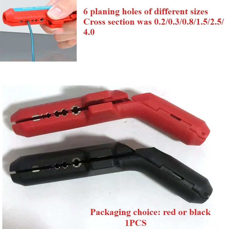 

1P Wire Stripper Cable Crimper Pliers Crimping Stripping Cutter Cut Line Hand Tools Multi-function Curved Handle Peeling Knife