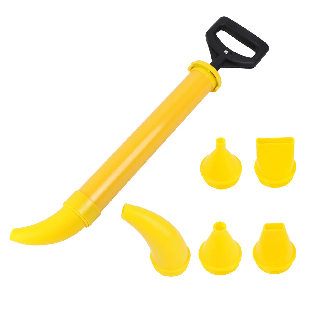 1pc Multifunktionale Kartuschenpistole Verfugen Werkzeug 5 Austauschbare Köpfe Für Zement Verlegung Gebogene Spitze Design Langlebig Kunststoff Griff