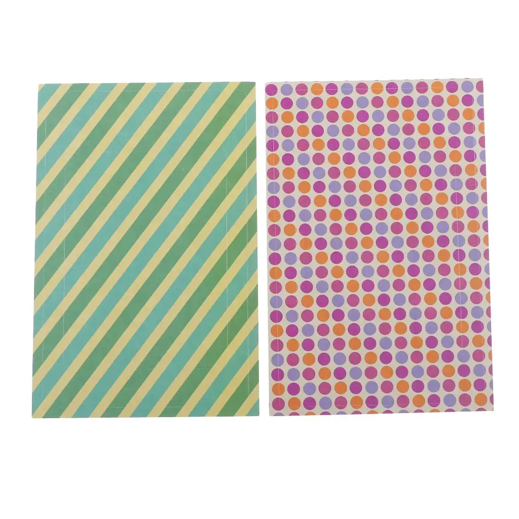 2x 20 Pcs Mixed Color Scrapbook Stickers Border Films Sticker