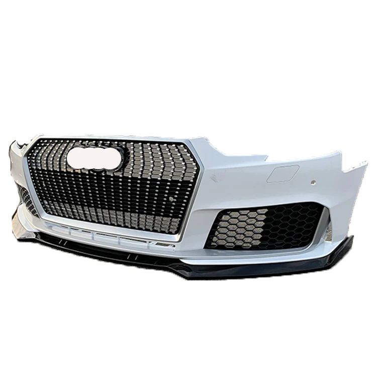 high quality new design style PP material front bumper with grill for audis A4 B9 RS4 body kit 2017 2018 2019