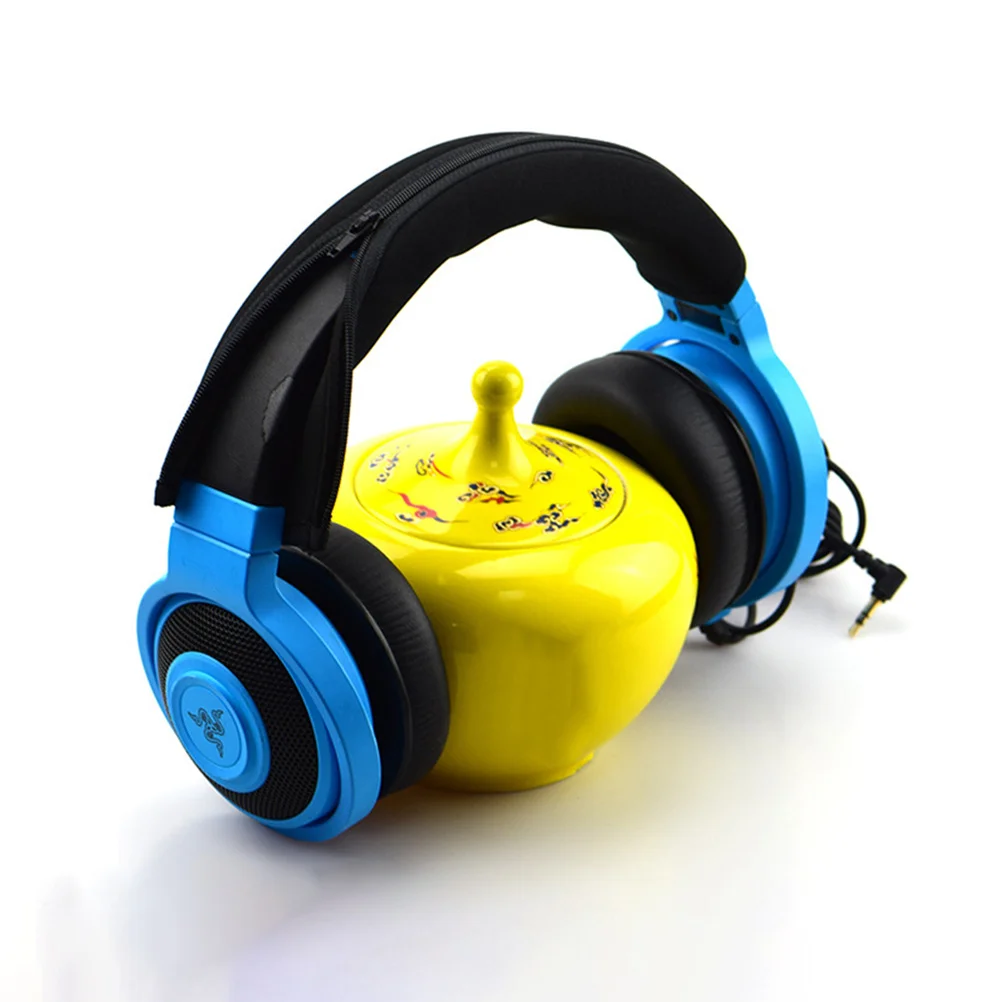 

2Pcs Headband Cover Protective Pads Easy Zipper Closure Protect Headphone Headband Extend Life Headphones Accessory
