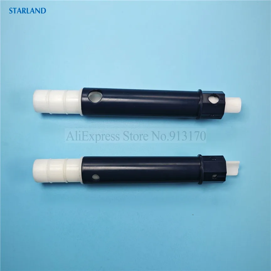 2 Short Air Pipes Deep Blue Puffing Air Tubes New Parts Soft Serve Ice Cream Machines Bottom Diameter 1.8cm Length 14.7cm