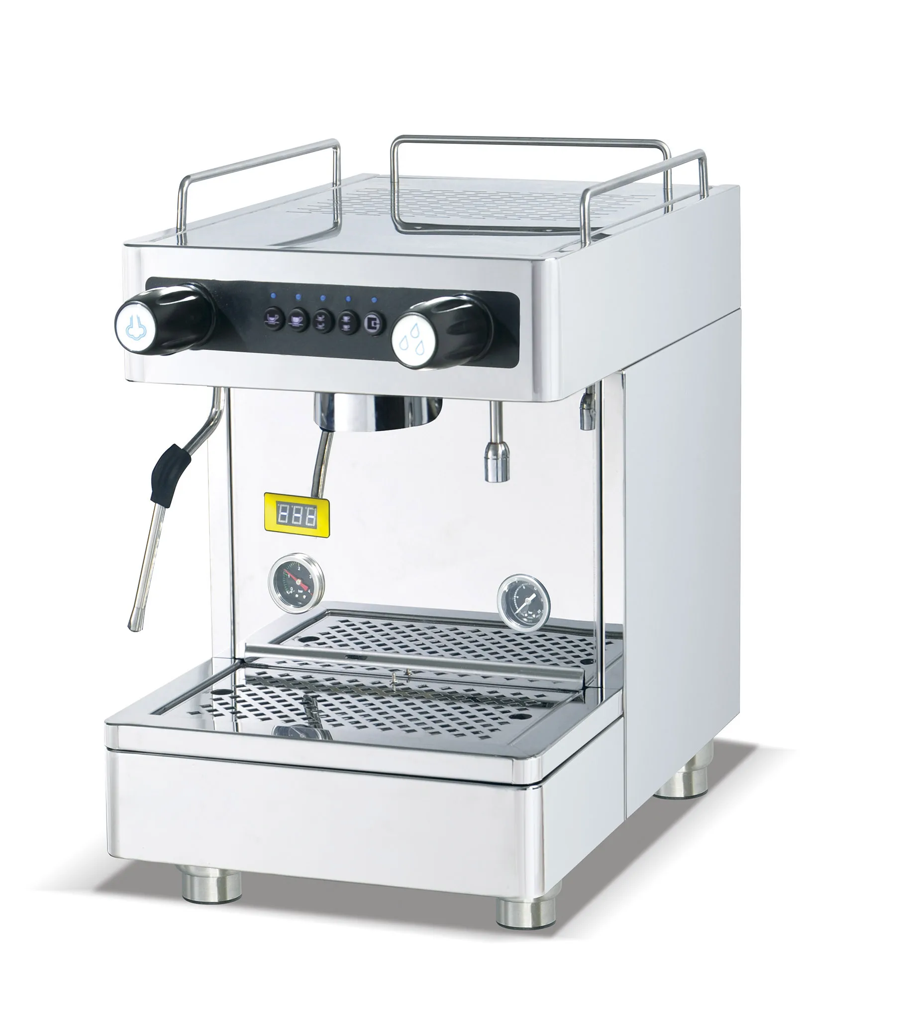 9Bar Single-Head Semi-Automatic Commercial Italian Coffee Machine Stainless Steel Boiler Milk Frother Energy Saving 6L Capacity
