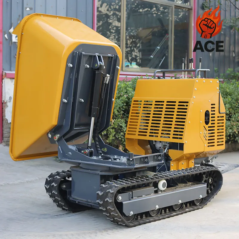 

Customized CE EPA Mini Concrete Dumper 750kg Free Shipping Hydraulic Dump Truck High Efficiency Tracked Dumper Concrete Mixer