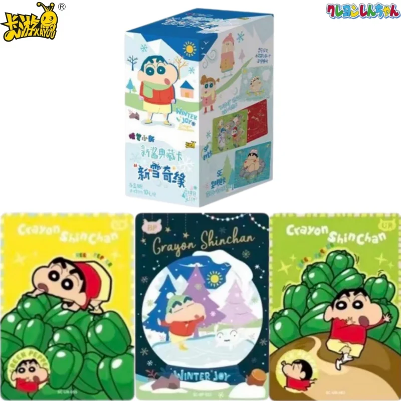 KAYOU Genuine Crayon Shin-chan Card eye-catching 5ND Animation Comic Cartoon Periphery Collect Card Children Toy Holiday Gift