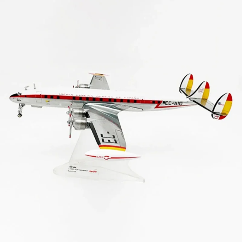 Diecast 1:200 Scale Iberia Lockheed L-1049G Alloy Finished Simulation Model Toy Static Decoration Souvenir Gifts For Adult Boy