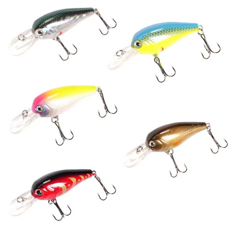 

wondersee 5pcs 80mm 10g Slow Sinking Flutter Vibration VIB Long Casting Sinking Wobbler Fishing Lure Hard Bait Crank Pike