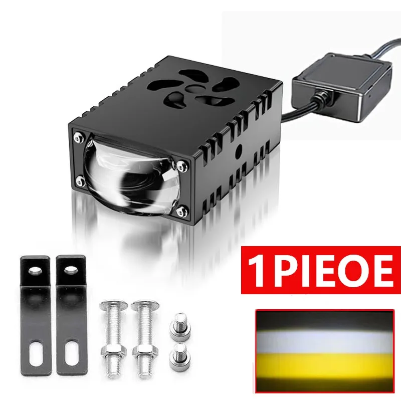 1PCS/2PCS Mini LED Driving Light Projector Lens Auxiliary Fog Lamp Work Light Universal For Car Motorcycle Spotlight Headlight view 6