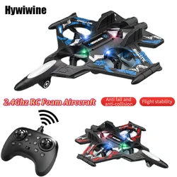 RC Plane 2.4G EPP Foam Remote Control Airplane Drone Kid-Friendly Hobby Fighter Jet Glider Toy for Boys Girls Birthday Gift
