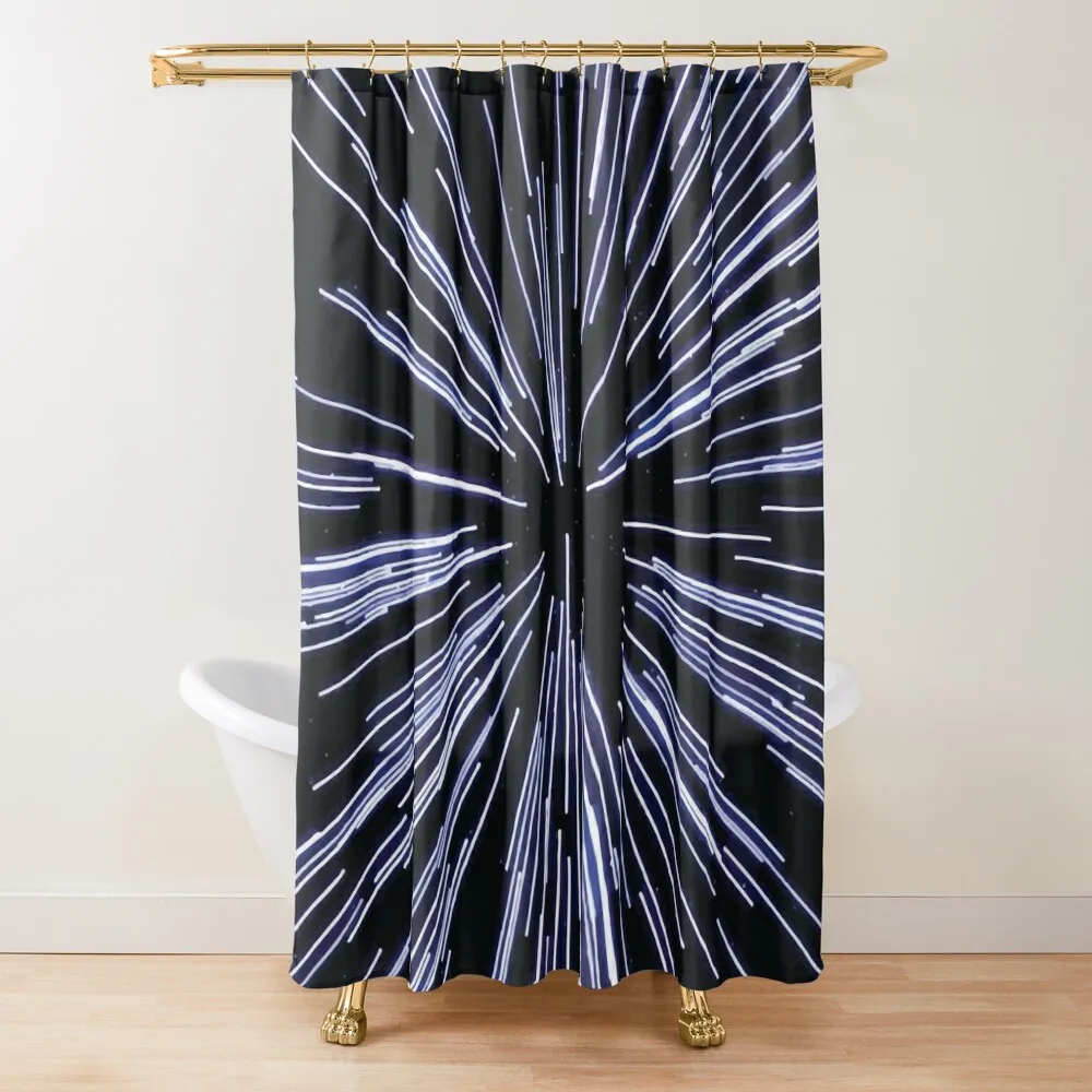 

Hyperspace Vector Graphic Shower Curtain Window Bathroom Shower Set Curtain