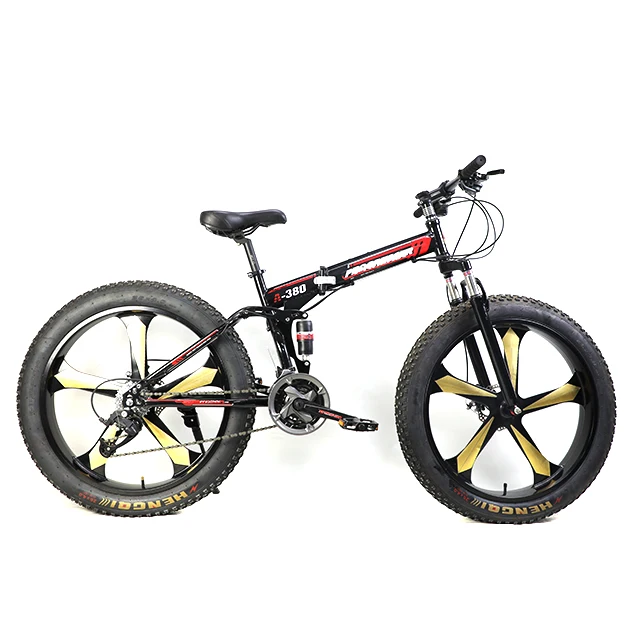 fat bike 26*4.0 fat tire bicycle full suspension folding frame snow bike