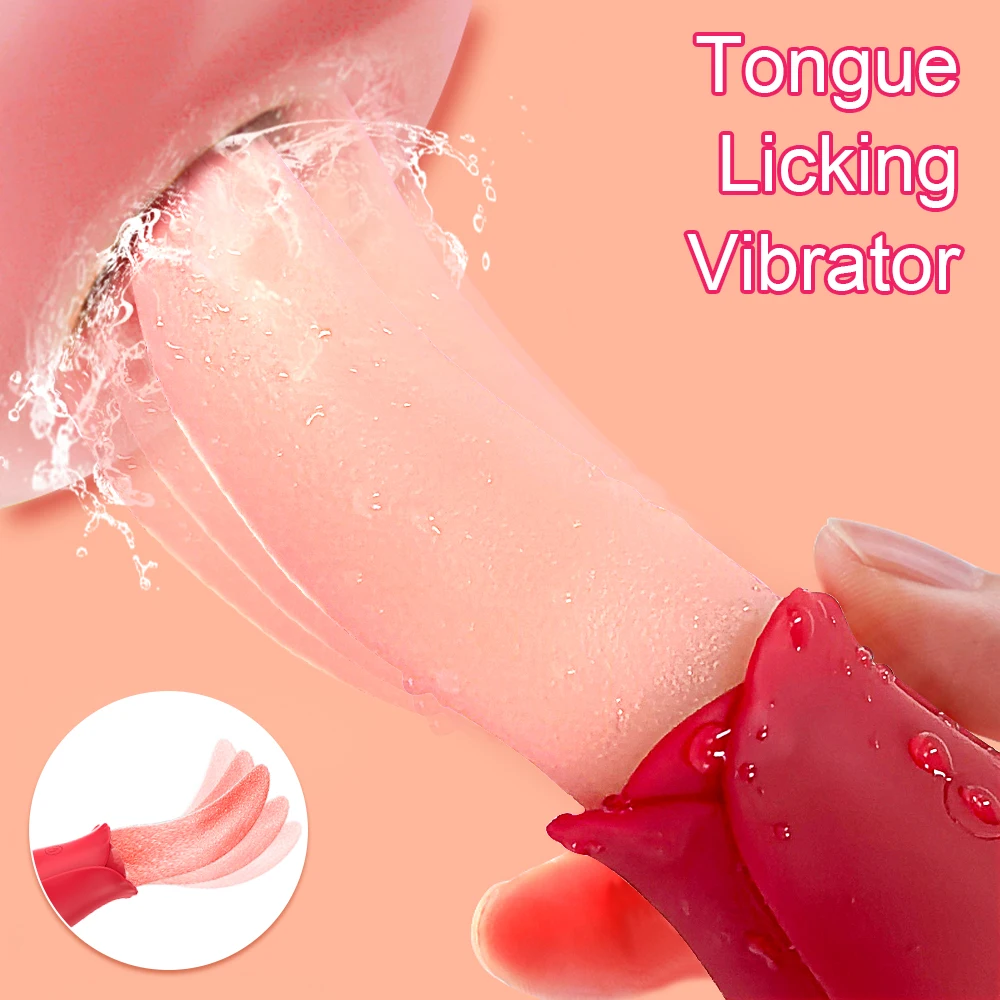 High Quality Powerful Tongue Licking Vibrator Vagina Clitoris G Spot Stimulator Nipple Massager Adult Sex Toy for Women view 4