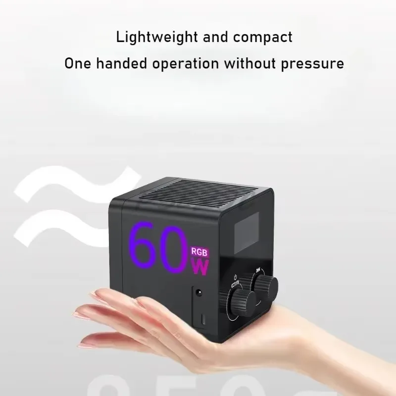 60W Outdoor Handheld Portable LED Stage Lighting COB RGB Video Professional Photography RGB Fill Light