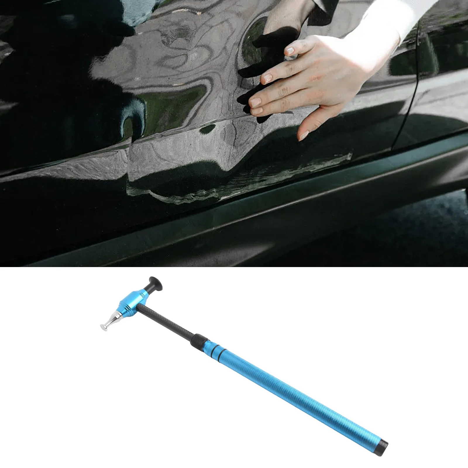 

Автомобильный молоток для ремонта вмятин и инструмент для без покраски удаления вмятин на кузове с ручкой из углеродного волокна и алюминиевого сплава