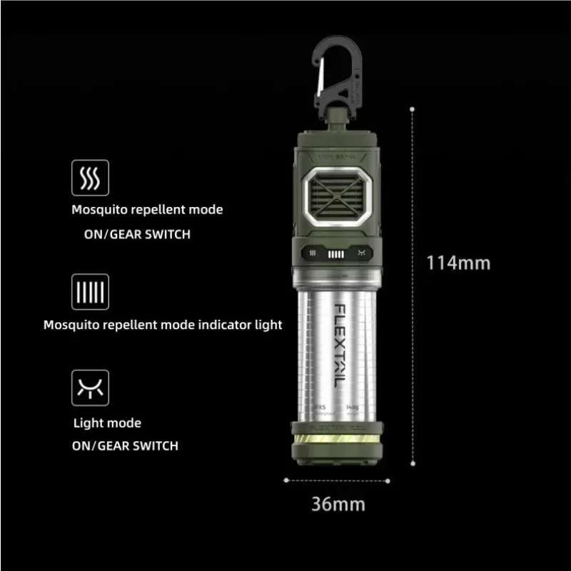 FLEXTAIL Tiny Mosquito Repellent S Outdoor Wireless Portable Camping Fish Anti-mosquito Supplies Mosquito Repellent Lamp 2-in-1