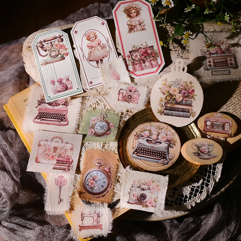 Vintage Christmas Snowman RUB ON Stickers Junk Journal Collage Mushroom Transfer Stickers DIY Album Scrapbooking Craft Stickers
