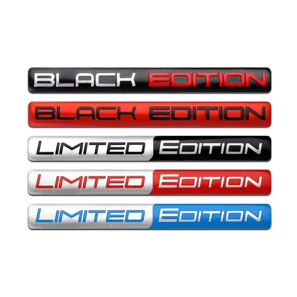 Car Accessories 3D Aluminum LIMITED EDITION Emblem Badge Car Stickers Decal For Audi Honda Opel Toyota Mercedes Mazda Motorcycle