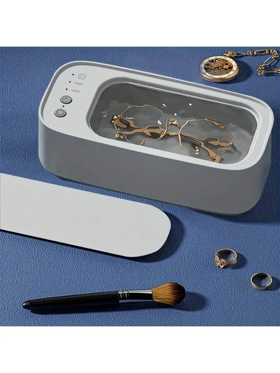 Máquina de limpieza de gafas, limpieza automática de alta frecuencia, soportes de joyería, lentes de contacto, mini limpiador portátil.