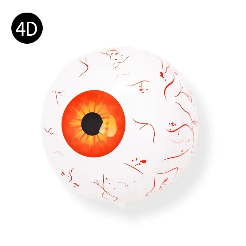 

10PCS Halloween Decoration Halloween Party Arrangement Eyeball Balloon 4D Eye Shape Aluminum Film Balloon Bar