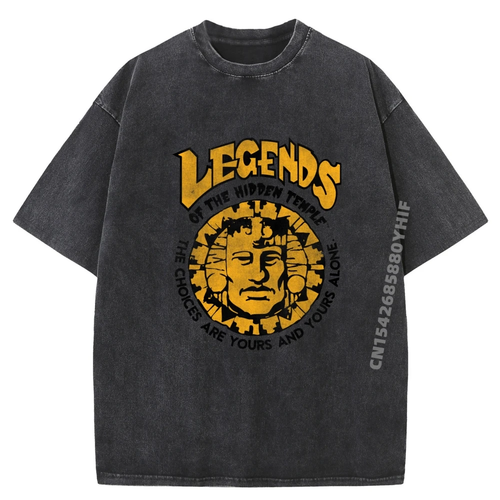 

Legends Of The Hidden Temple T Shirts For Men Band Tshirts Korean Fashion Fashionable and Trendy Streetwear Washed Shirt