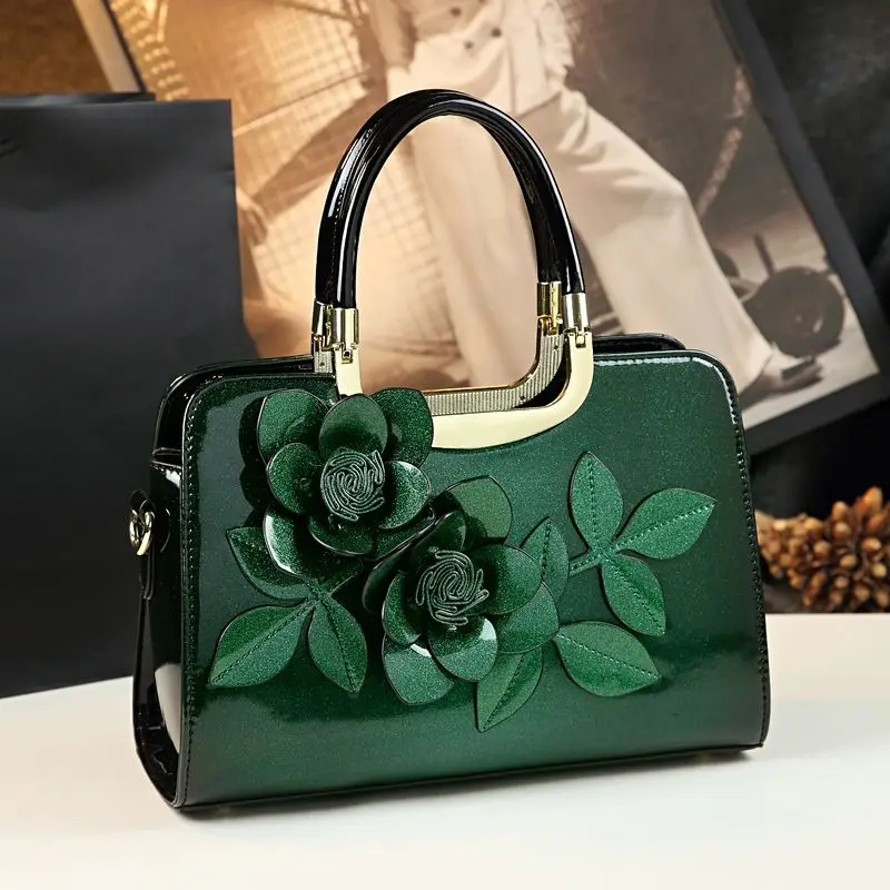 Designer Brand Flower Handbag Crossbody Bag Women New Elegant Leather Shoulder Tote Bags for Women