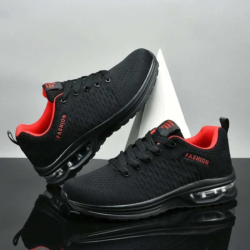 Mens Running Shoes Outdoor Sports Casual Mesh Tennis Shoes Lace-up Lightweight Gym Jogging Shoes for Men 2025 New Male Sneakers