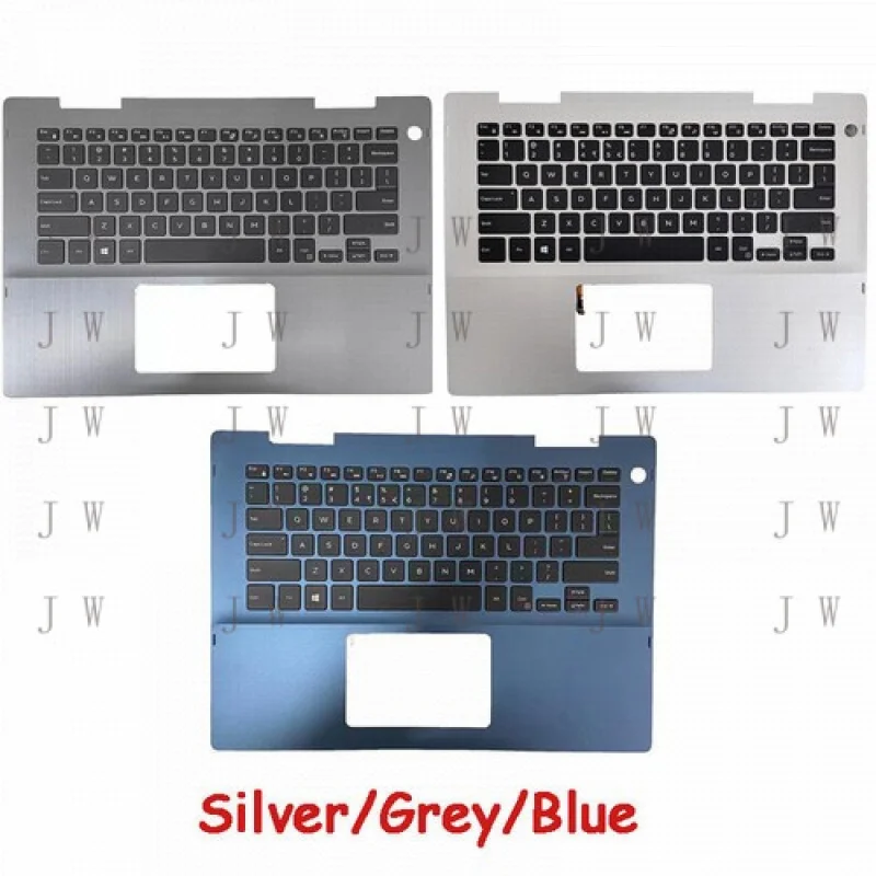 

DDJ Palmrest w/Backlit Keyboard for Dell Inspiron 14 5481 5482 P39G 041KVJ GY/SR/BL