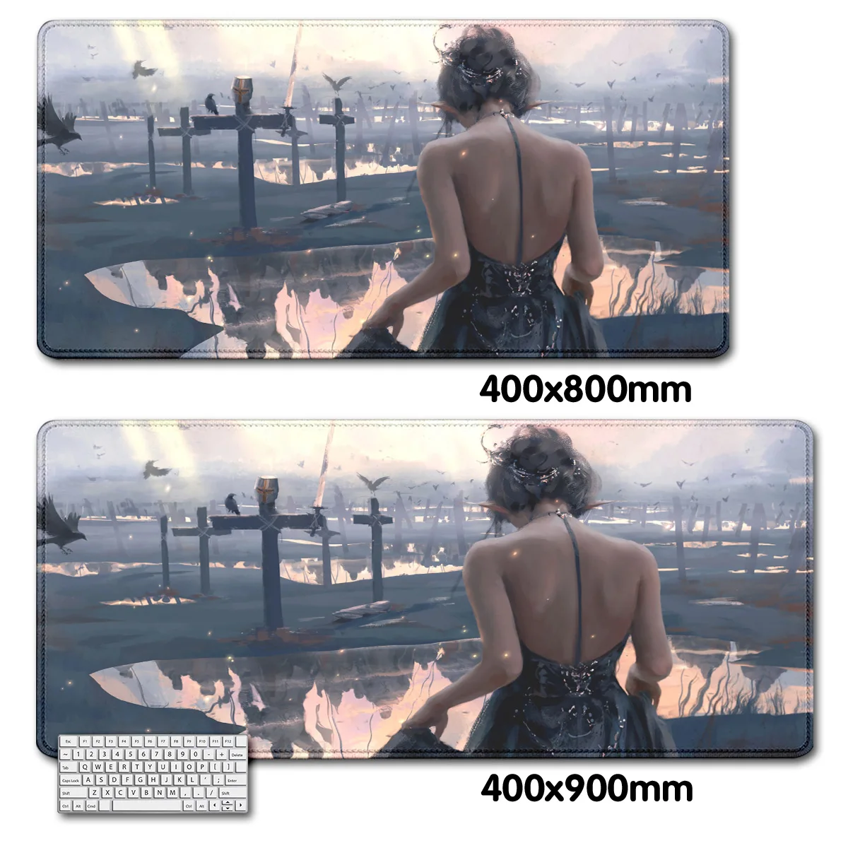 Podkładka pod mysz Ghost Blade Office Large Small Computer PC Keyboard Mousepad Rubber Game AntiSlip Mice Mat Big teclado коврик д