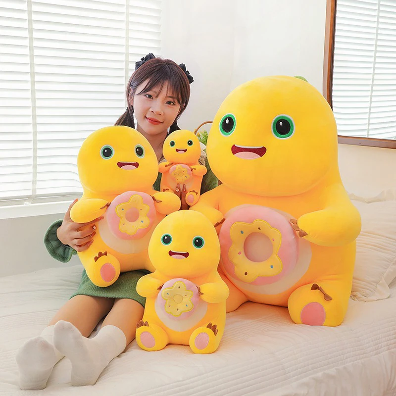 

Plush Donut Milk Dragon Doll Dinosaur Stuffed Animal Toy for Kids Birthday Gift Soft Cute Throw Pillow Childrens Gift Wholesale