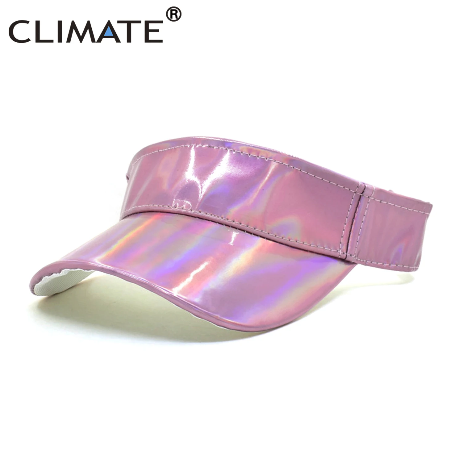 CLIMATE Women Dazzle Sun Visor Cool Hiphop Beach Visor Summer Party Sun Hat Woman Fashion Caps Visors Outdoor Caps Visor Girls