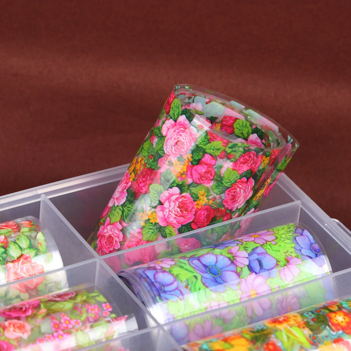 

10 Sheets Christmas Nail Stickers Foil Decals for Natural Nails Party Gifts Flower Art Designs Manicure Pastes Nail Supplies