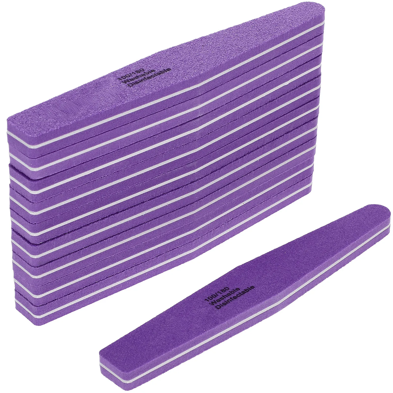 

10Pcs Double-Sided Diamond Shape Nail File Block for Acrylic False Nails Manicure Pedicure Thick Toenails Polishing Buffing