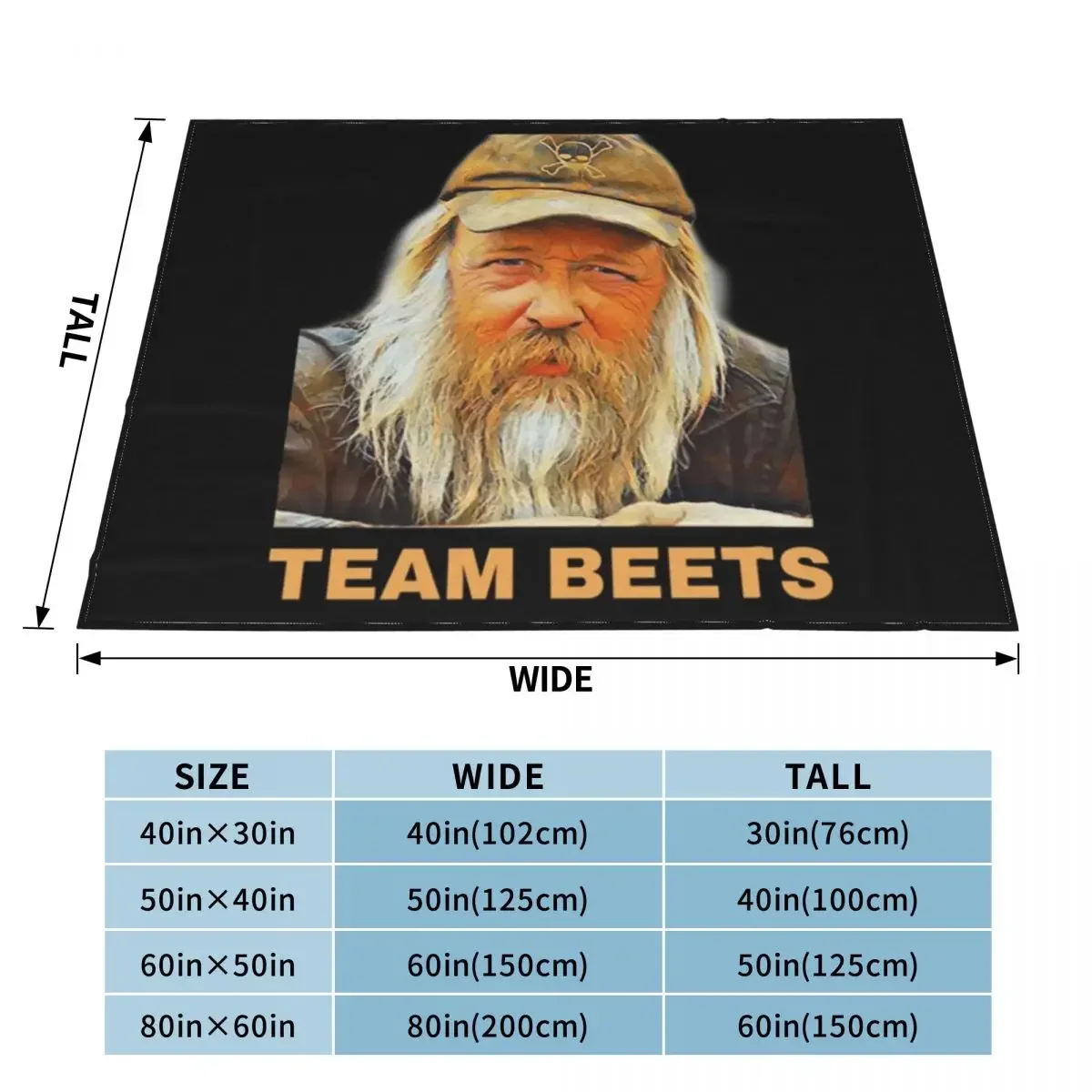 Team Beets Gold Rush Tri-blend Throw Blanket Luxury St Blankets Sofas Of Decoration Fluffy Softs Blankets