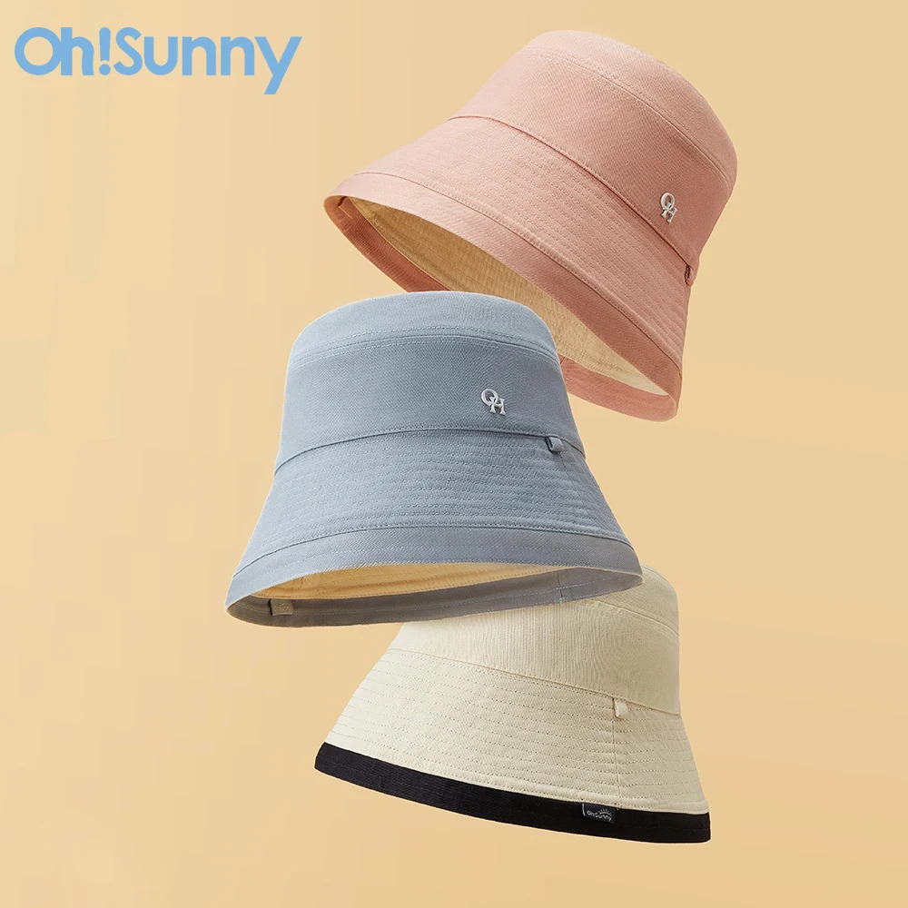 

OhSunny Women Bucket Hat Sunscreen Anti-Ultraviolet UV Sunbonnet UPF50+ Panama Cap Spring Summer Autumn Wearing Accessories