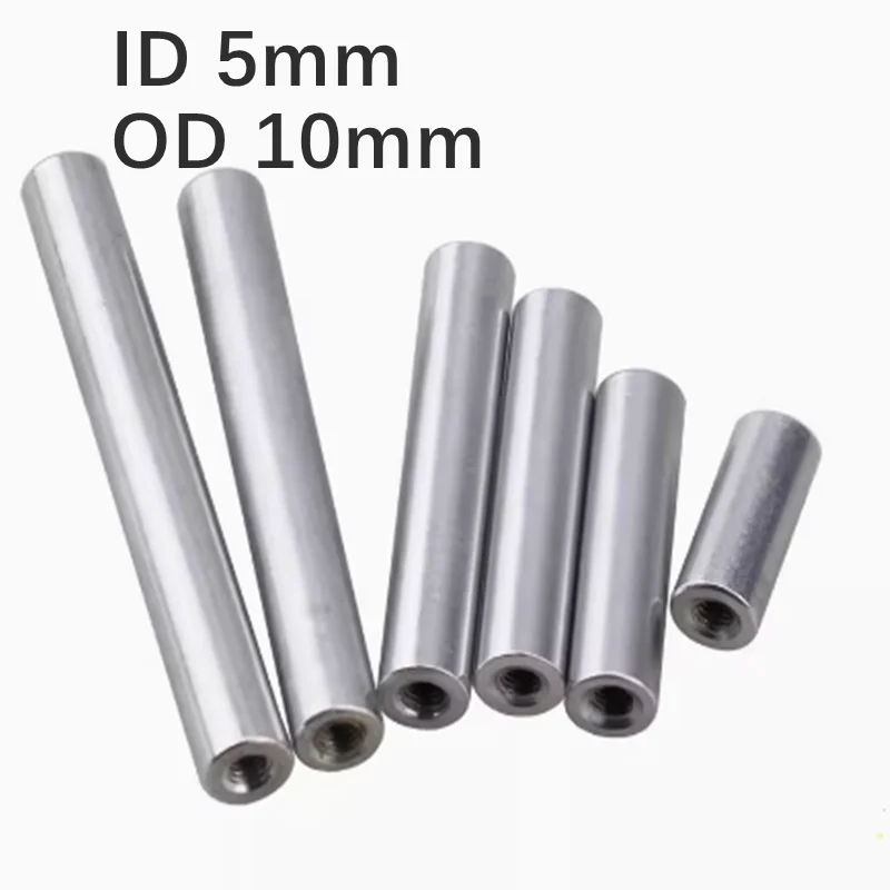 

10 PCS ID M5 OD 10mm L10-500mm Hollow Thread Aluminum Post/Screw Post/Contour Post/Can be customized