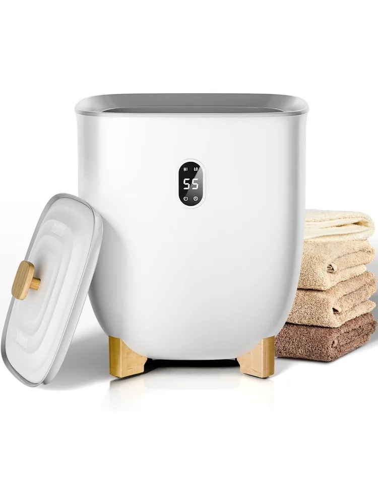 

25L Towel Warmer,Large Towel Warmers for Bathroom,Hot Towel Warmers Bucket with 2 Heating Modes,Auto Shut-Off,LCD Screen