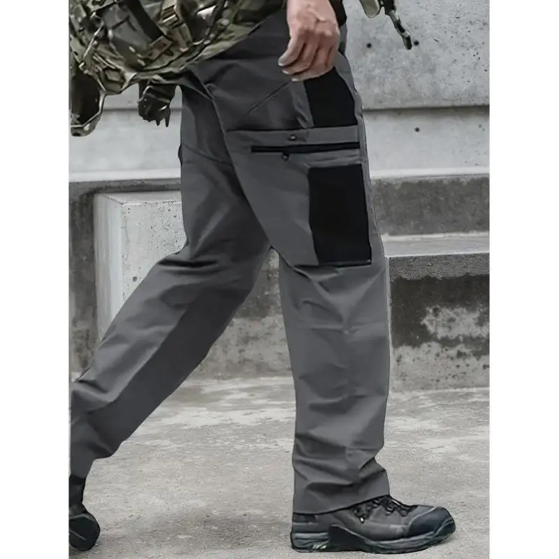 

Men's Casual Pants Set 3 Pieces Color Pure Color Men's Leisure Trousers Autumn Season Seven-Quarter Sve Length