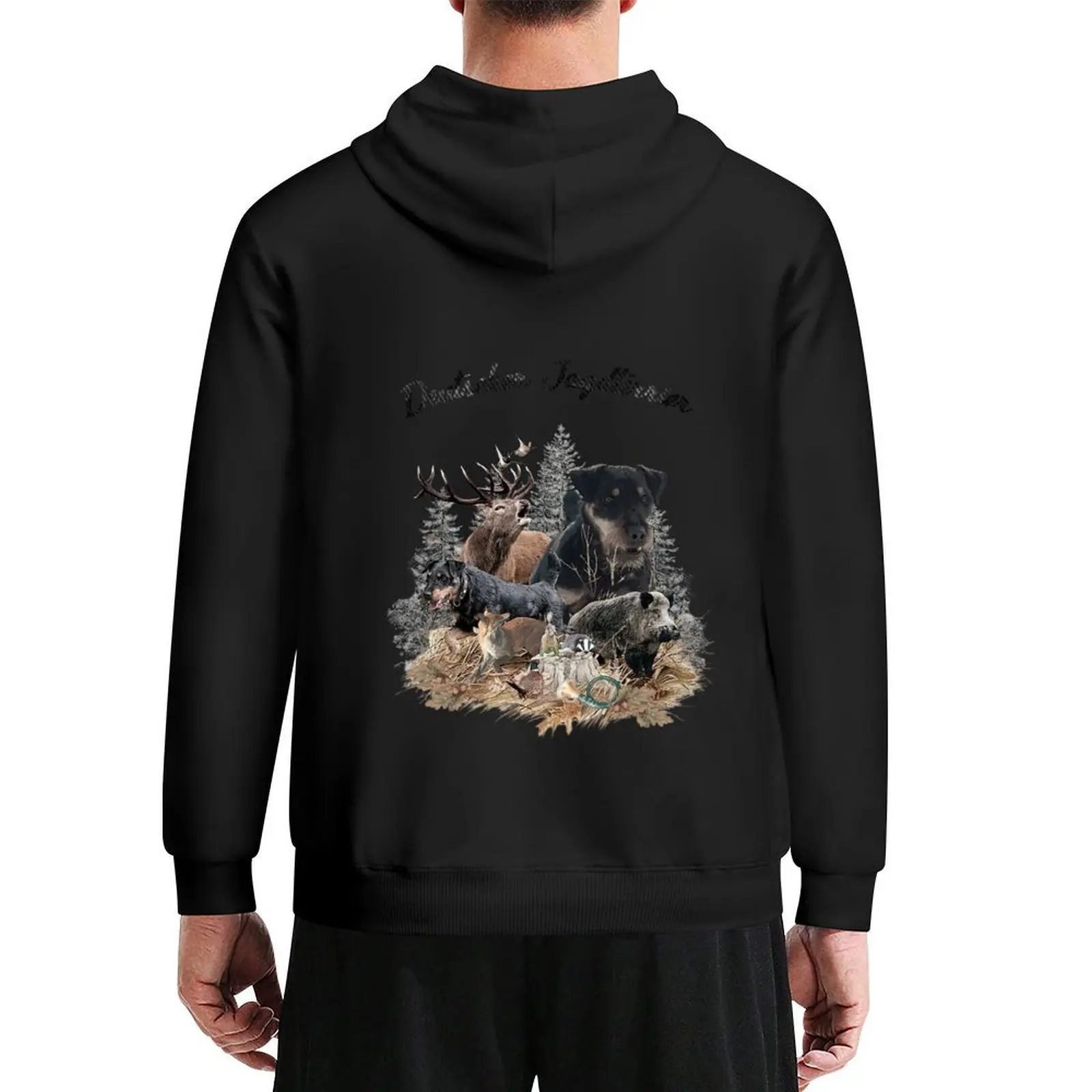 

German Hunting Terrier - Jagdterrier Hoodie men's clothes japanese style men clothes hoodies for men high quality