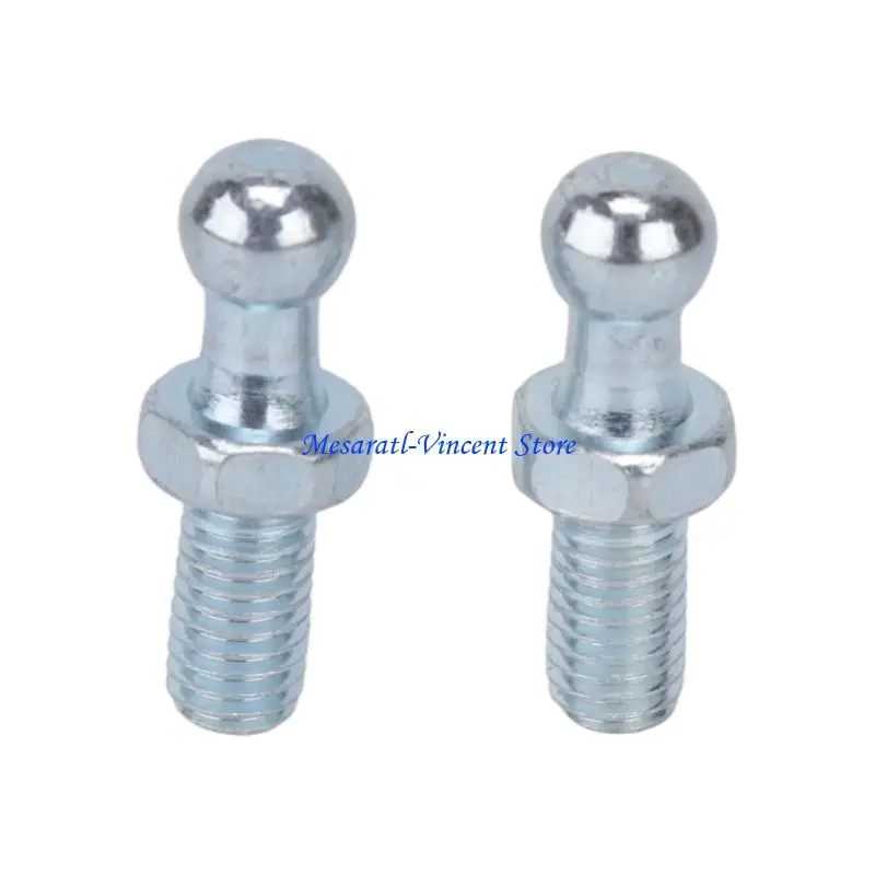 A70F Stainless Steel Hood Gas Strut with Extending Rod Mechanism, 2 Threaded Ball Fasteners, and End Sockets for Vehicle Hood