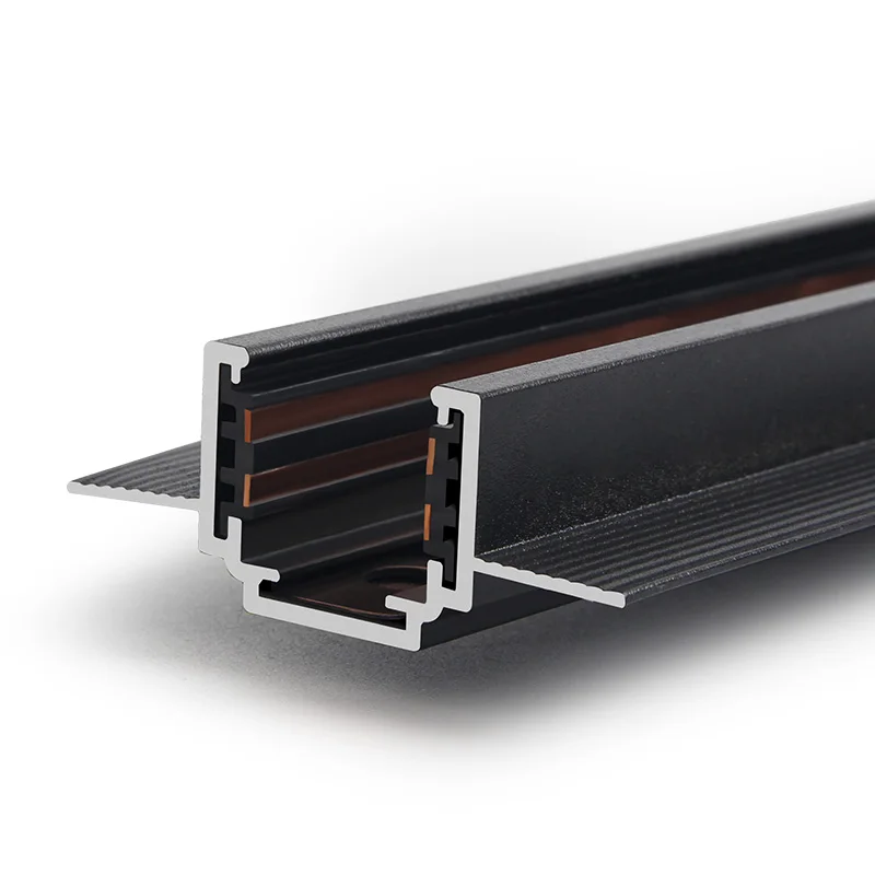 ultra Thin Recessed Magnet Rail System Track 48V Spanning Magnetic Led Light Tracking Indoor Ceiling