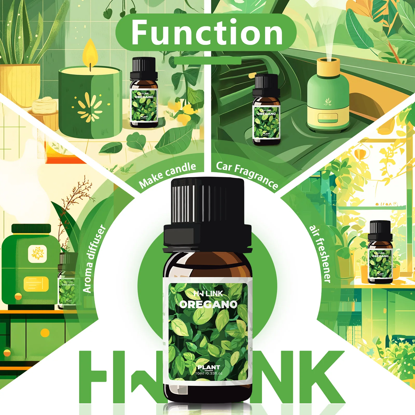 Oregano Essential Oils Oregano Oil 0.33 Fl Oz Pure Plant Essential Oil for Diffuser and Aromatherapy Candle Making
