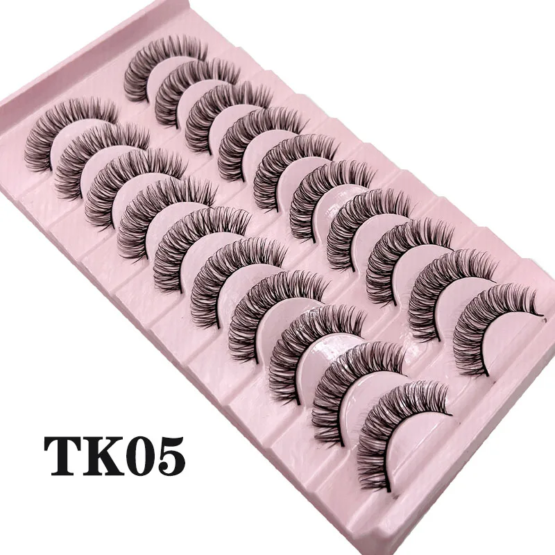 10 Paar dramatische falsche Wimpern 10–23 mm russische falsche Wimpern flauschige dichte DD Curl große Curling-Bogen-Wimpernverlängerungen – Detail 13