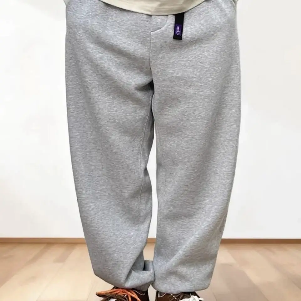 

Thiened Fce Lined Japanese Sle Casual Pants Harajuku Sle Loose Fit Men's Winter Trousers Nine Points Cuffed Pants