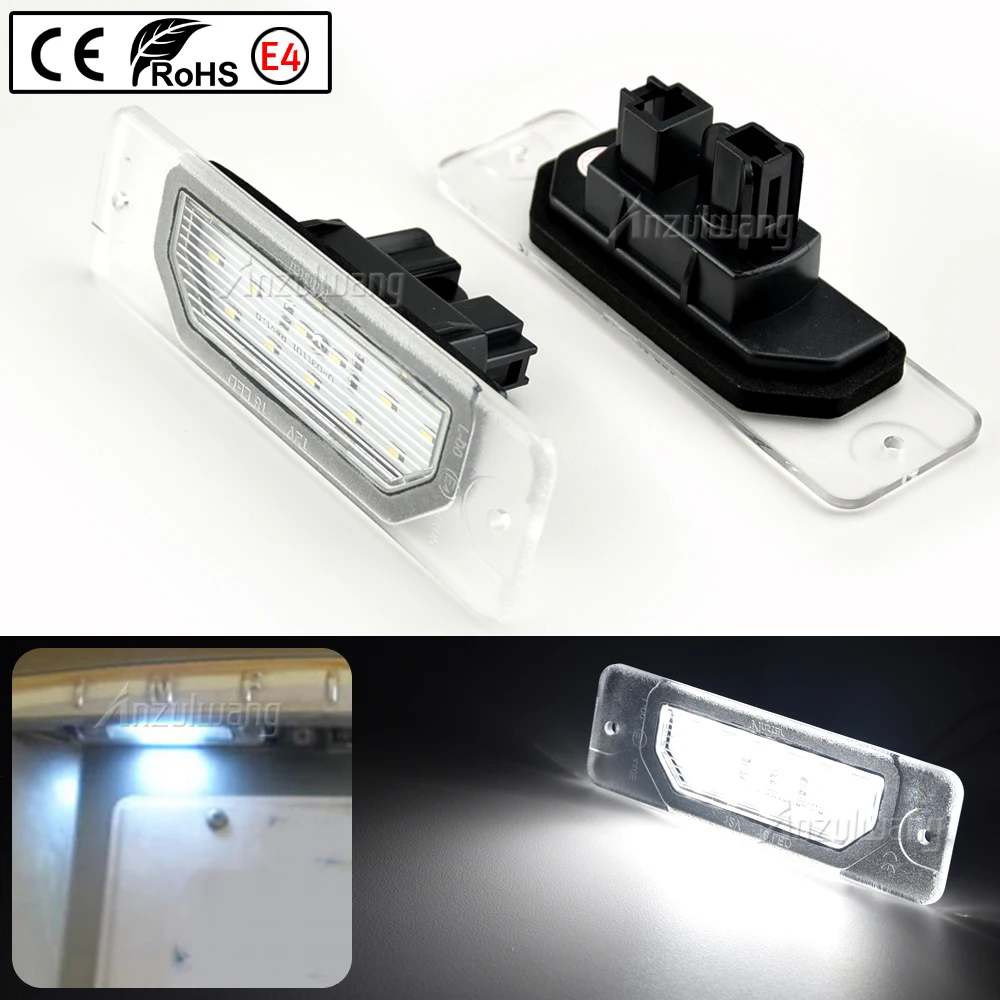 2X Auto Car 18Led License Plate Light Number Lights Lamp For Nissan CEFIRO A33 99-03 Fuga 09- Led Tail Back Lamps Direct Replace