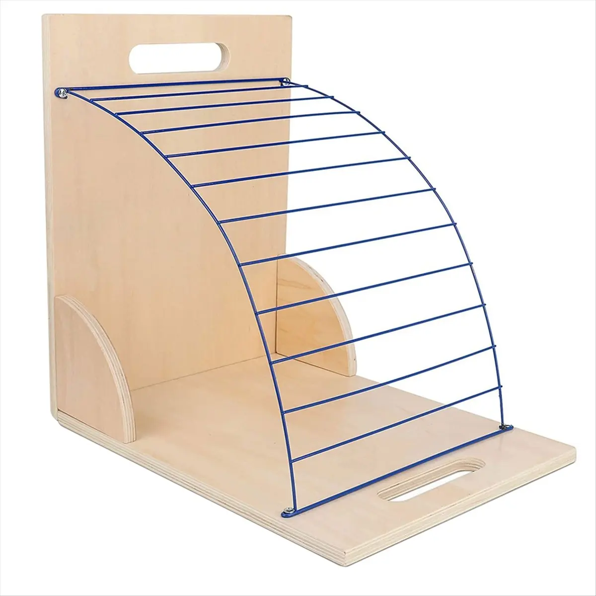 Suitable Clipboard Holder, Clipboard Storage Rack Wooden Clipboard Holder with Sturdy Metal Shelf Organizer for Classroom Office