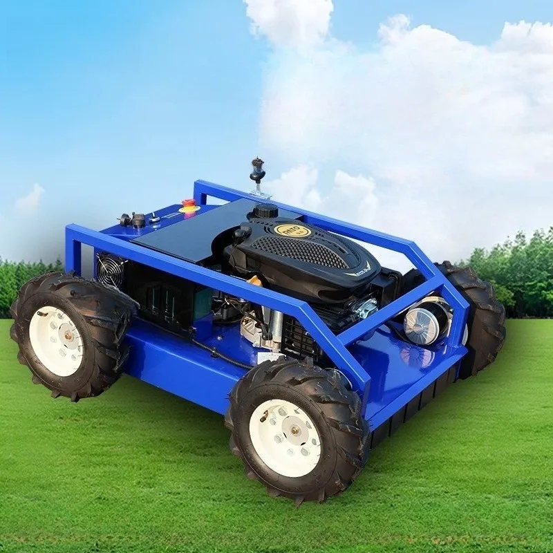 جزازة العشب تعمل بالتحكم عن بعد، جزازة تشذيب البستان أوتوماتيكية بالكامل، ماكينة إزالة الأعشاب الضارة متعددة الوظائف