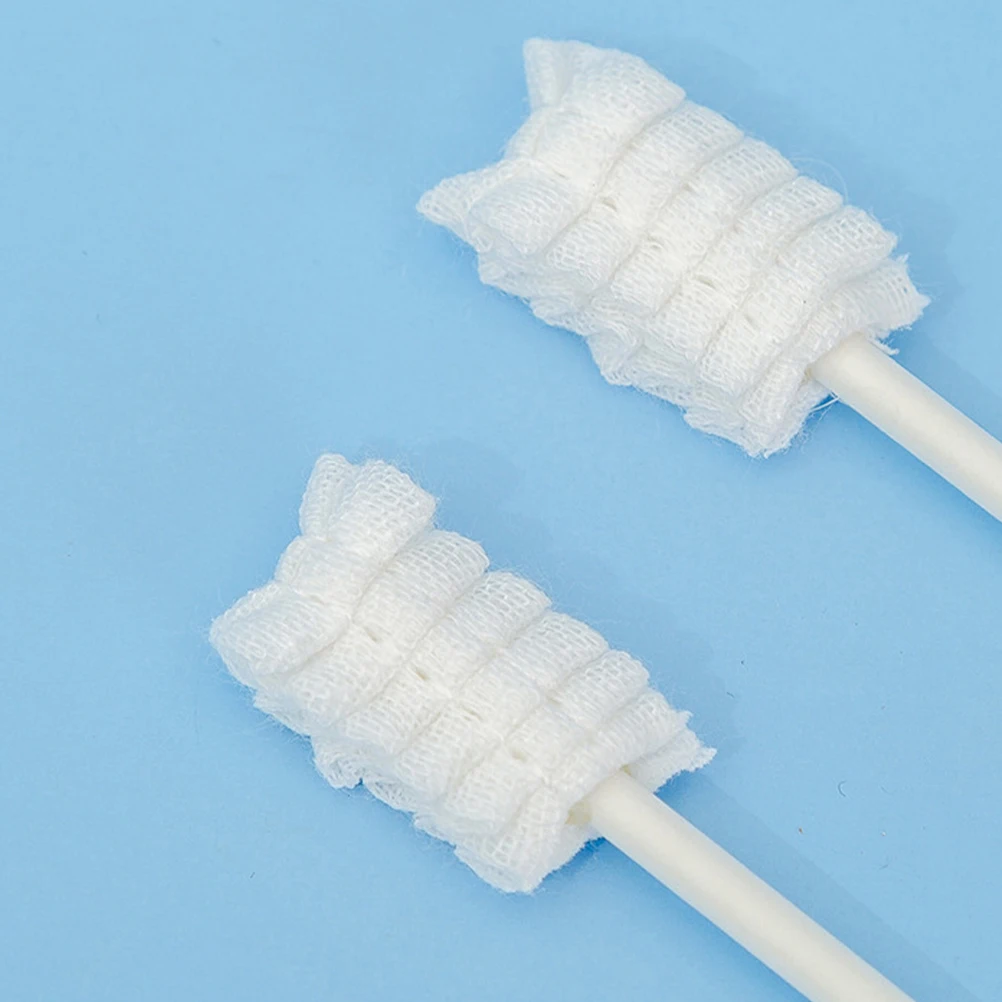 

30 Pcs Tongue Brush Cleaning Coating Disposable Cleaners Paper Stick for Oral Care