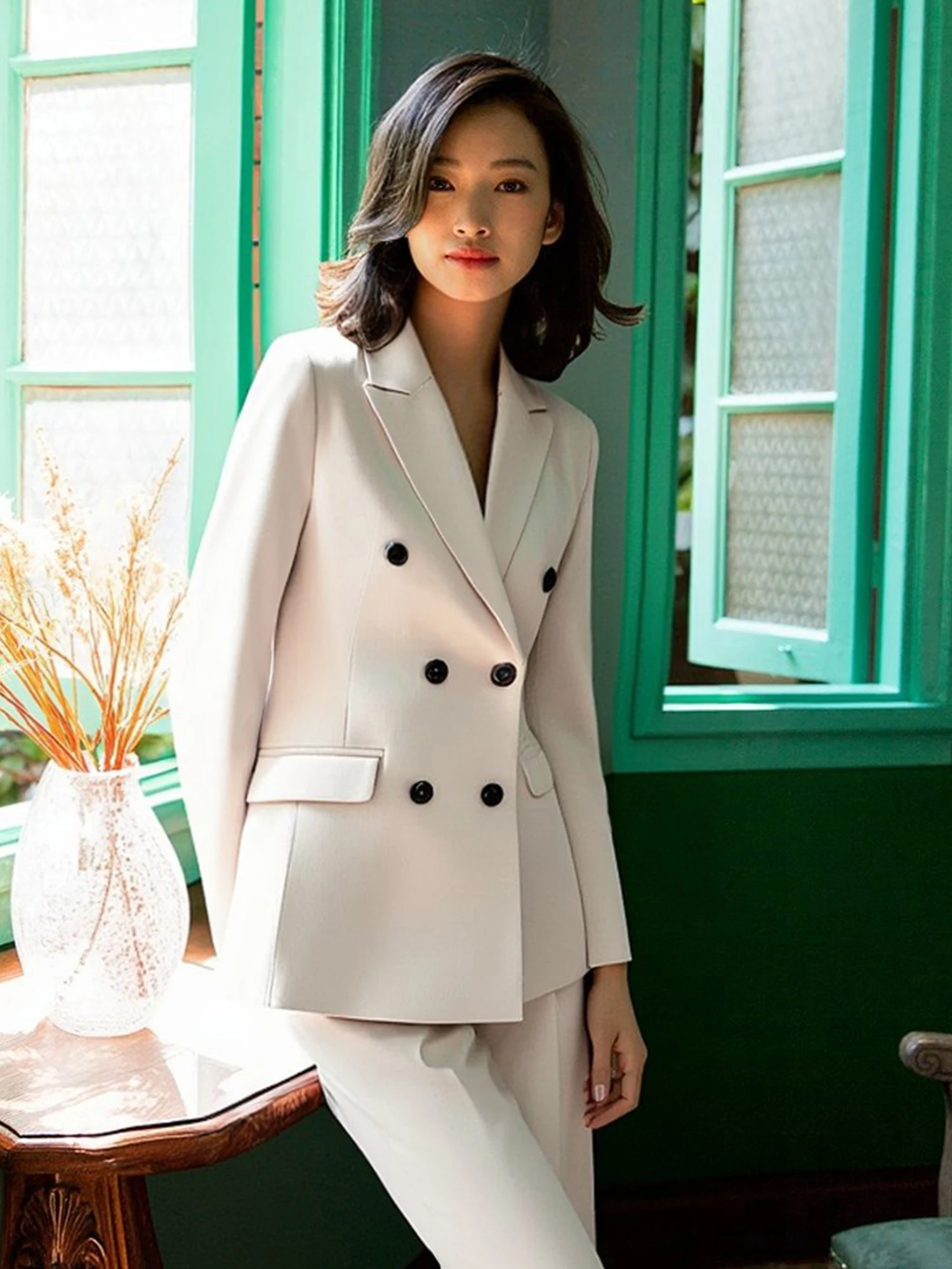 Ele Profional ensemble de costume pour femmes hôtel gestionnaire vêtements de travail printemps automne haut de gamme Faion trajet Sle mélange de Polyester